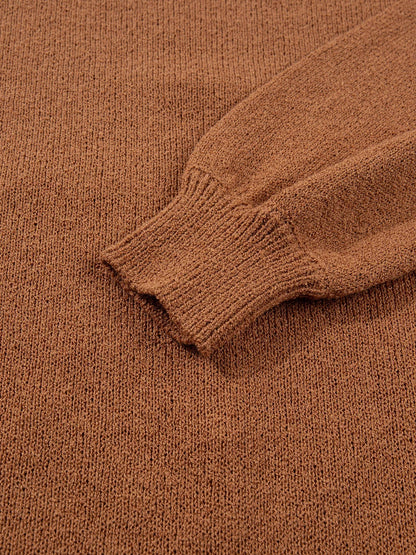 Julesweater dame med pepperkagemand og rund hals, oversized pasform