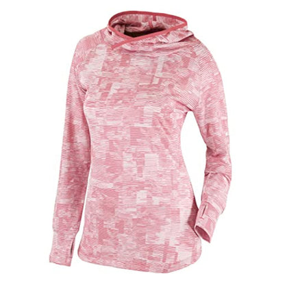 Hoodie til damer med lange ærmer og tommelfingerhul