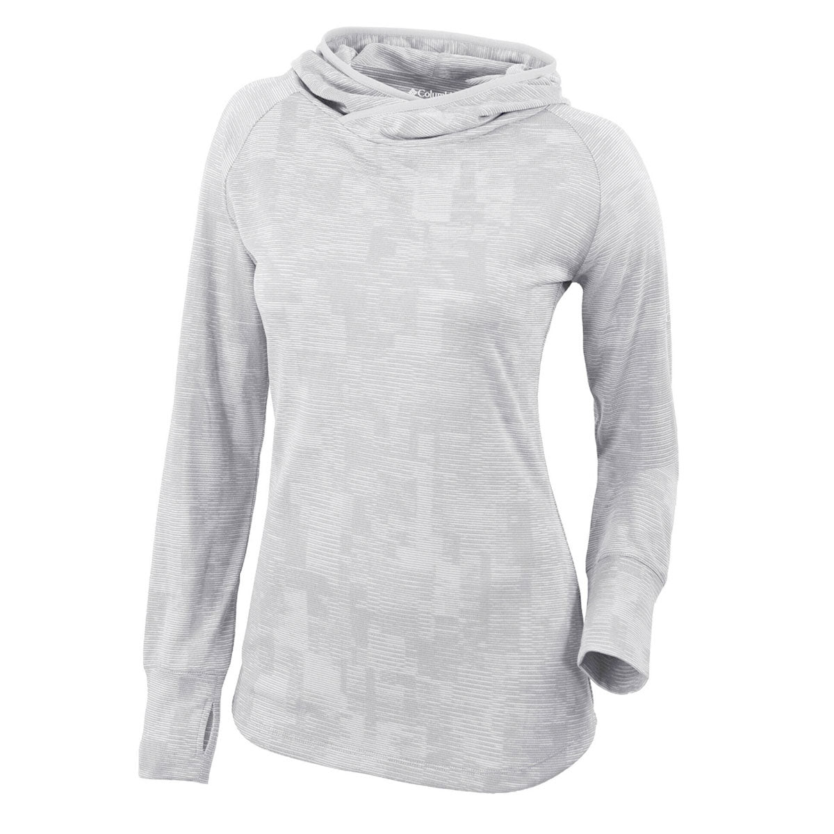 Hoodie til damer med lange ærmer og tommelfingerhul