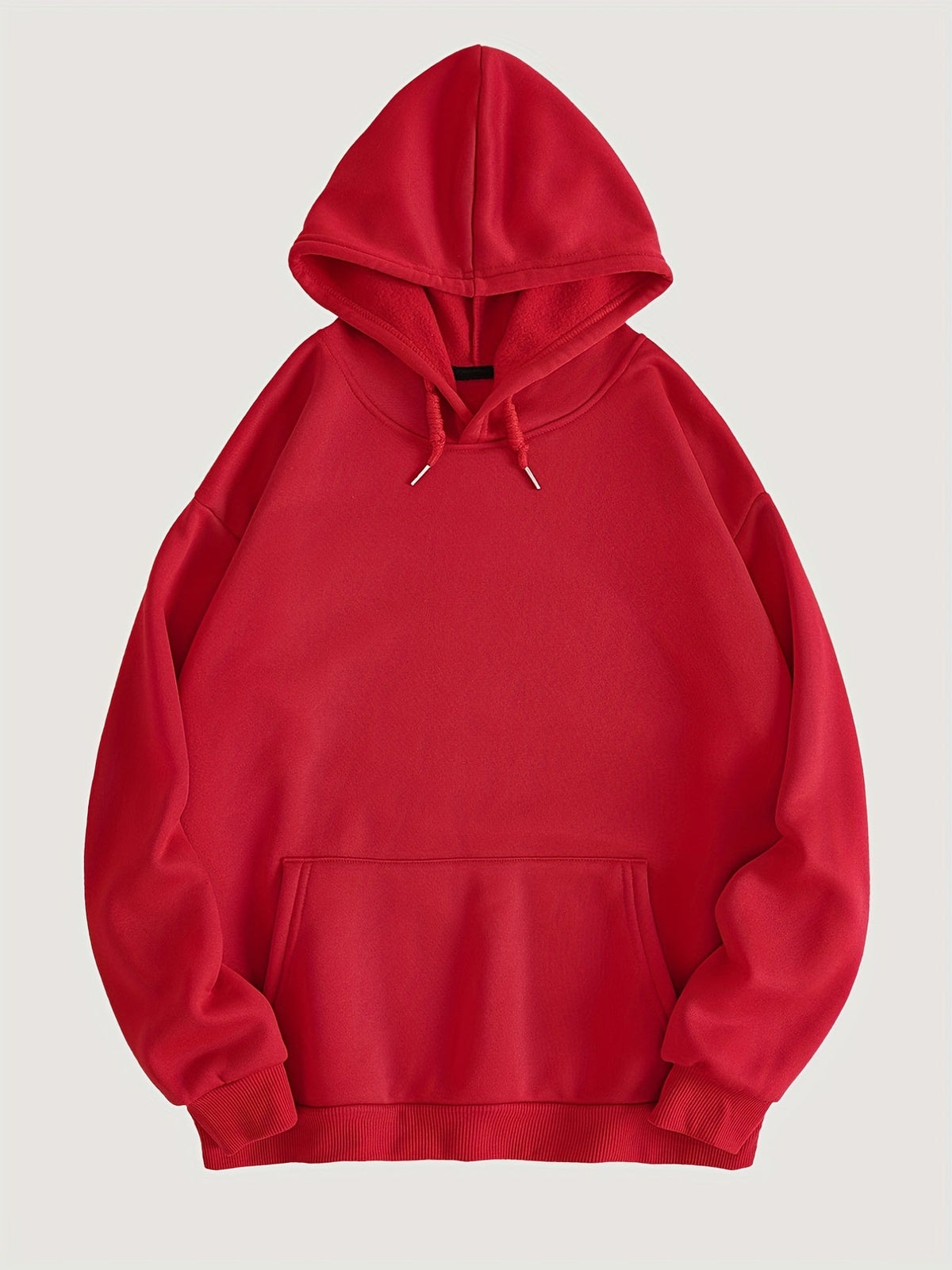 Hoodie til damer med hætte, kængurulomme og lange ærmer