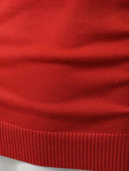 Julesweater med rensdyrmotiv, rund hals og lange ærmer til mænd