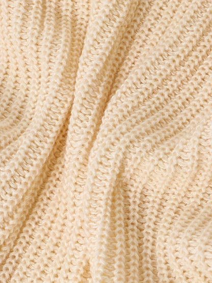 Oversized sweater med rullekrave og flagermusærmer til damer