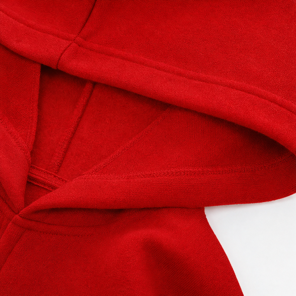 Lang hoodie med lynlås og lynlåslommer, løs pasform til damer