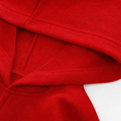 Lang hoodie med lynlås og lynlåslommer, løs pasform til damer